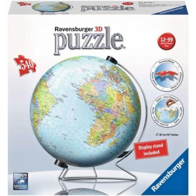 Ravensburger 3D puzzleball Globus anglický 540 ks – Zbozi.Blesk.cz