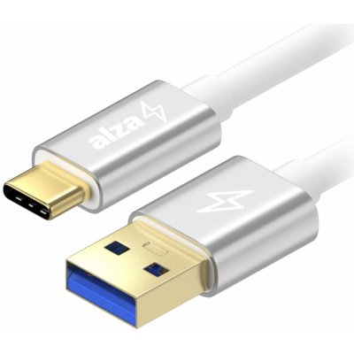 AlzaPower APW-CBTC0072S AluCore USB-C 3.2 Gen 1, 2m, stříbrný – Zbozi.Blesk.cz