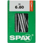 Spax Wirox Univerzální vrut T-Star plus, ø 6 × 80 mm, TX30, zápustná hlava, 30 ks 4191010600807 – Hledejceny.cz