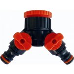 BRADAS Hadicová rozbočka, rozdvojka s ventily a redukcí GOLD LINE 1" - 3/4" – Sleviste.cz