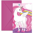Procos POZVÁNKY s obálkami Jednorožec Unicorn duhový