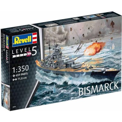 REVELL Plastic ModelKit loď 05040 - Battleship BISMARCK (1:350) CF_18-3666