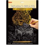 SMT Creatoys Škrabací obrázek stříbrný A4 23x32cm 3 druhy – Zboží Dáma