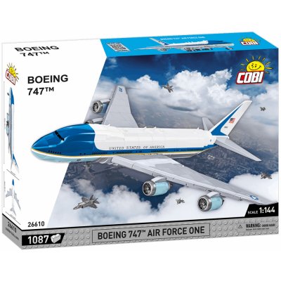 COBI 26610 Dopravní letadlo amerických prezidentů Boeing 747 Air Force One 1:144