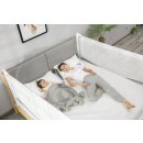 Zábrana na postel Monkey Mum® Premium - 180 cm - světle šedá