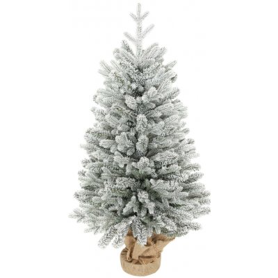 HOMCOM Mini umělá vánoční stromek, 90 cm, umělá jedle s efektem sněhu – Hledejceny.cz