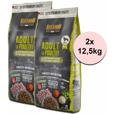 Belcando Adult Grain Free Poultry 25 kg 2 x 12,5 kg – Hledejceny.cz