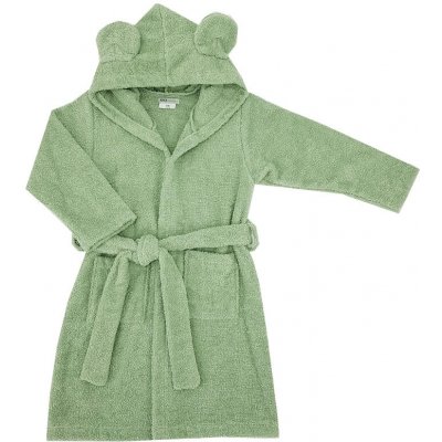 EKO Župan bavlněný s kapucí a oušky Beige – Zboží Dáma