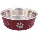Trixie Miska nerezová s různobarevným potiskem tlapka+kost 0,3 l /12 cm – Zboží Dáma