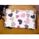 Jsem máma Nahřívací polštářek 20x30 cm srdíčka s puntíky – Zboží Mobilmania