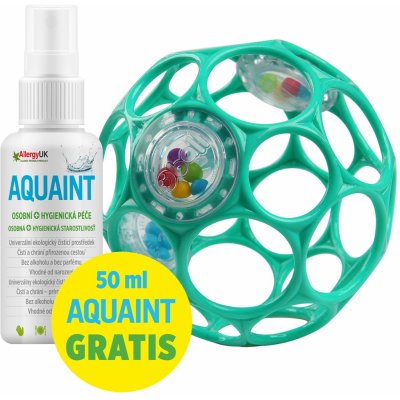 Oball RATTLE 10 cm dark turquoise + Aquaint 50ml – Zboží Mobilmania