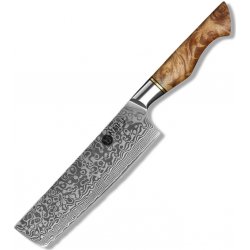 Nakiri nůž z damaškové oceli NAIFU řady MASTER 7"o celkové délce 32,3 cm