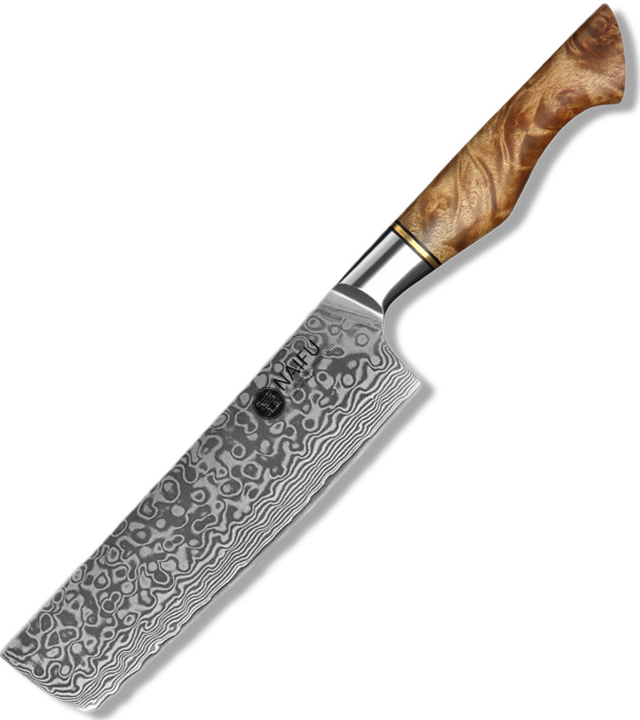 Nakiri nůž z damaškové oceli NAIFU řady MASTER 7\