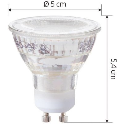 Arcchio LED žárovka GU10 2,5W 4000K 450lm sada 5 ks ve skle – Zboží Živě