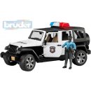 Bruder 2527 JEEP WRANGLER Rubicon Policie s figurkou snědá pleť