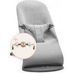 BabyBjörn Bouncer Bliss světle šedá 3D Jersey s hračkou Googly Eyes Pastels – Zboží Dáma