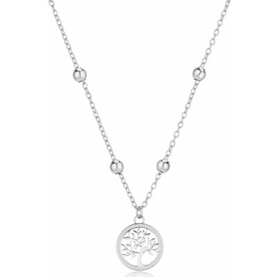 S'Agapõ Slušivý ocelový náhrdelník strom života SWH10 – Zbozi.Blesk.cz