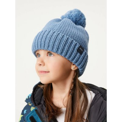 Unuo Dětská čepice pletená Bobble Modrá – Hledejceny.cz