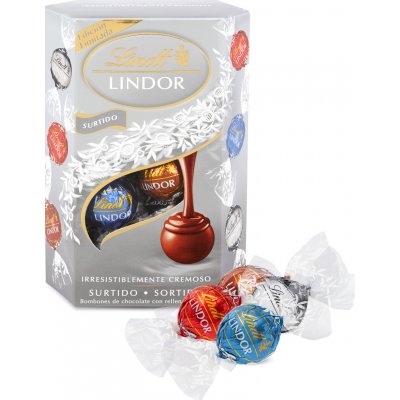 Lindt Lindor Mix pralinek Stříbrný 200 g – Sleviste.cz