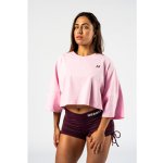 Nebbia Oversized crop JUST FLOW 431 růžové – Zboží Dáma