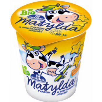 Milko Matylda Bio Tvaroh a smetanový jogurt vanilka 125 g