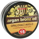 Vivaco Sun Glitter effect opalovací máslo s bio arganovým olejem SPF15 200 ml – Hledejceny.cz