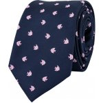 Bubibubi kravata s rybkami tmavomodrá – Zboží Dáma