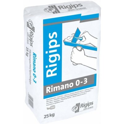 Rigips Rimano 0-3 mm velmi jemná sádrová stěrka 25 kg – Hledejceny.cz
