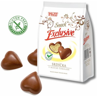 Poex Srdíčka v mléčné čokoládě 90 g – Zboží Dáma