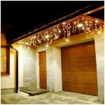 SPRINGOS LED krápníky 22,5m 500LED IP44 teplá bílá + záblesky – Zboží Dáma