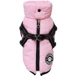 Reflexní Zimní Bunda 2v1 Vesta s postrojem pro psa – Zboží Mobilmania
