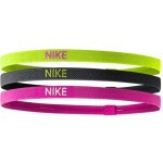 Nike Elastic Headbands 2.0 3P Růžový Vícebarevný Černý – Zboží Mobilmania