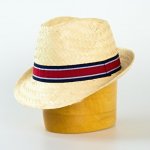 Chlapecký slaměný klobouk s pruhovanou stuhou – Hledejceny.cz