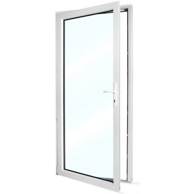 SkladOken.cz vedlejší vchodové dveře jednokřídlé 98 x 208 cm, prosklené, bílé, LEVÉ – Zboží Mobilmania