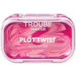 Trouble Maker Rozjasňovač Plot Twist Cream Highlight Spiralling Pink 2,5 g – Zboží Dáma