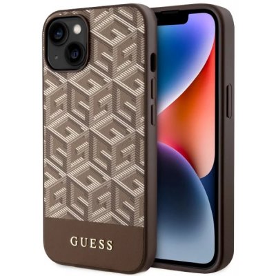 Pouzdro Guess iPhone 14 Plus GCube Stripes MagSafe hnědé – Hledejceny.cz