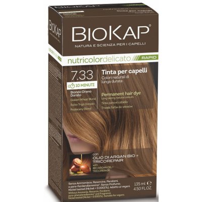 Biokap NutriColor Delicato barva na vlasy 7.33 blond zlatá pšenice 140 ml