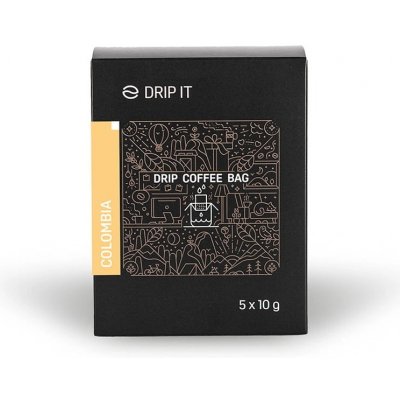Drip it Káva ve filtru Colombia Sierra Nevada 5 x 10 g – Zboží Dáma