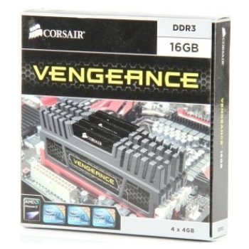 Corsair Vengeance DDR3 16GB 1600MHz CL9 (4x4GB) CMZ16GX3M4A1600C9