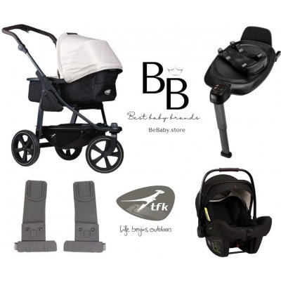 Tfk Set 4v1 MONO2 COMBI 2024 + Autosedačka Nuna Pipa next + Base Next + Adaptéry mono2 combi pushchair air chamber wheel sand