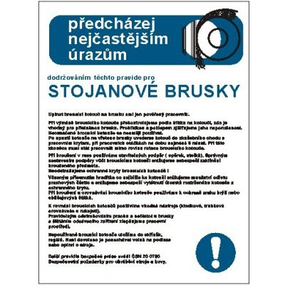 Pravidla bezpečné práce pro stojanové brusky | Plast, A3 – Zbozi.Blesk.cz