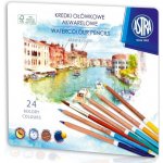 Astra Prestige umělecké akvarelové barvičky z cedrového dřeva 24ks + štětec 312121002 – Hledejceny.cz