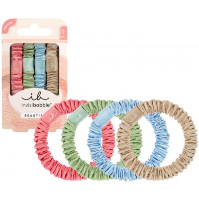 Ozdobné saténové gumičky Invisibobble Beauties Satin Sorbet - 4 ks – Zboží Dáma