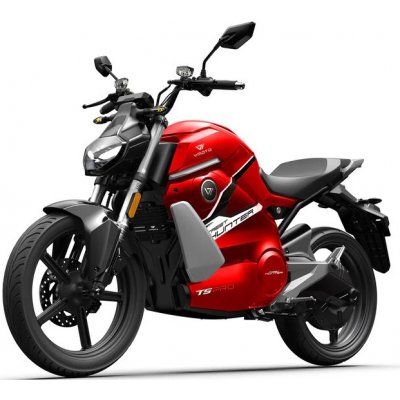 Vmoto Super Soco TS Street Hunter PRO – elektrický motocykl, 5,2 kW, 90 km/h, Červená – Zboží Mobilmania