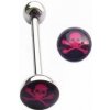 Piercing Šperky4U piercing do jazyka lebka PJ01125