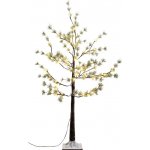 MagicHome Strom Vánoce Borovice 48 LED teplá bílá jednoduché svícení zasněžený 120 cm – Hledejceny.cz