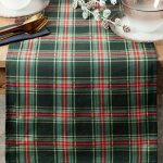 Takoy Vánoční běhoun na stůl 40x180 cm zelené skotské káro – Sleviste.cz