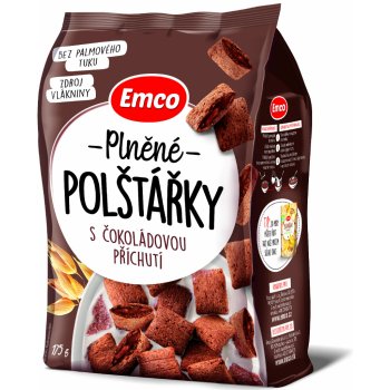 Emco Plněné polštářky s čokoládovou příchutí 175 g