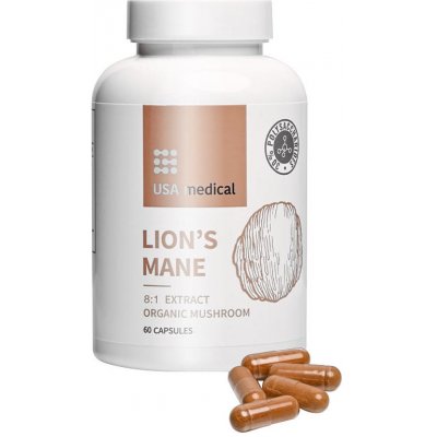 USA medical Lion's Mane 60 kapslí – Hledejceny.cz