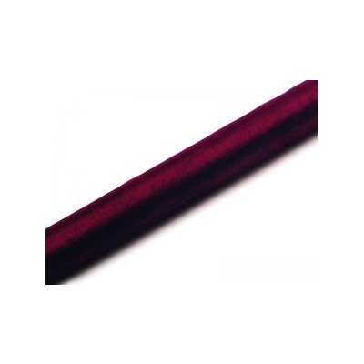 PartyDeco Organza rudě červená 0,36x9m – Zboží Dáma